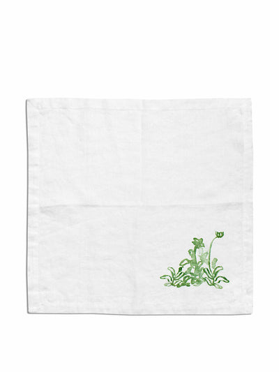 Daylesford Eden green cosmos napkin at Collagerie