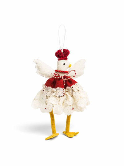 Daylesford Organic Party Hen Christmas decoration at Collagerie