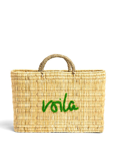 Daylesford Organic Voila rectangle basket green at Collagerie