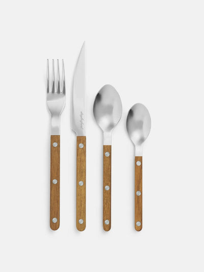 Daylesford X Sabre Teak cutlery (4-piece set) at Collagerie