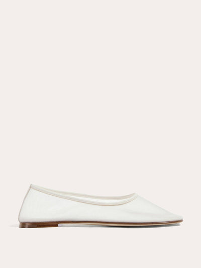Dear Frances White Balla mesh flats at Collagerie