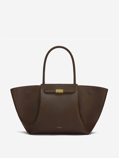 Demellier The New York bag in mocha small grain at Collagerie