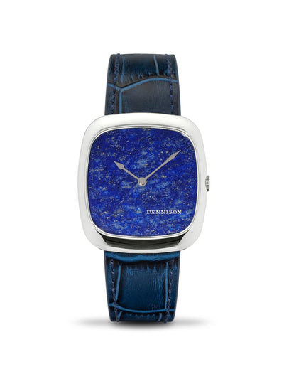 Dennison Natural Stone Lapis Lazuli watch in Stainless at Collagerie