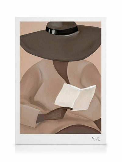 Desenio Reading Hat print at Collagerie