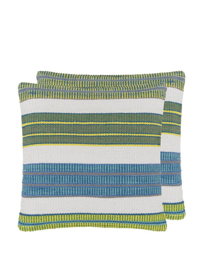 Designers Guild Mahakam cobalt outdoor cushion at Collagerie