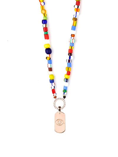 Diane Kordas Multicolour beaded necklace at Collagerie