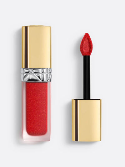 Dior Rouge Dior Forever Liquid Sequin lipstick in 999 at Collagerie