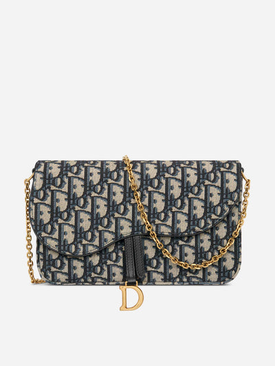 Dior Saddle pouch with chain at Collagerie