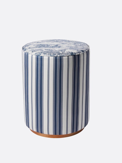 Dior Blue Toile de Jouy stool at Collagerie