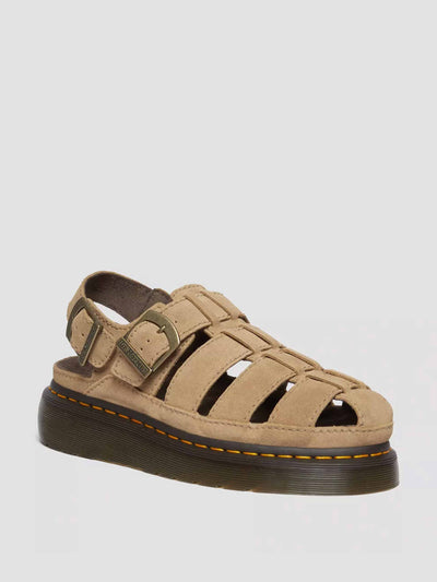Dr Martens Wrenlie Bronx suede fisherman sandals at Collagerie