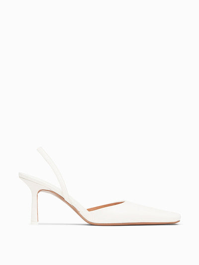 NEOUS Cream Dracu sling-back pumps at Collagerie