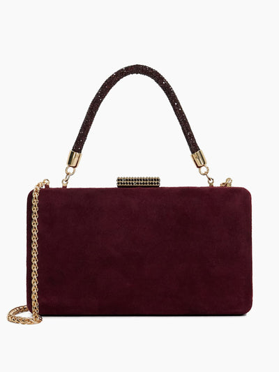 Dune Beaut diamante handle evening bag at Collagerie