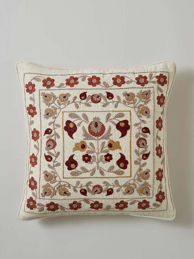 Churchgate Morcott Embroidered square cushion at Collagerie