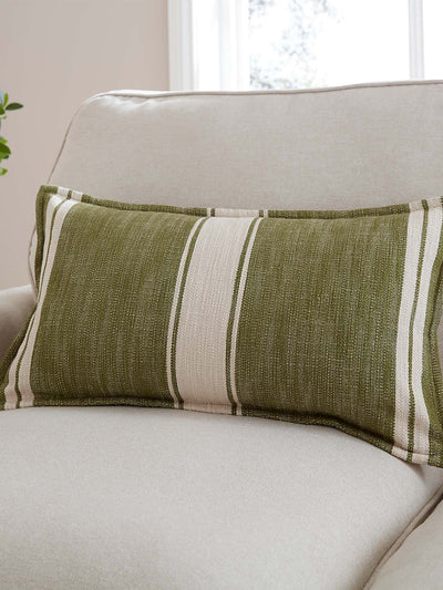 Churchgate Mallory stripe cotton rectangle cushion at Collagerie