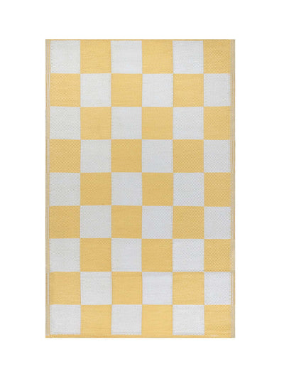 Dunelm Furn checkerboard indoor outdoor rug at Collagerie
