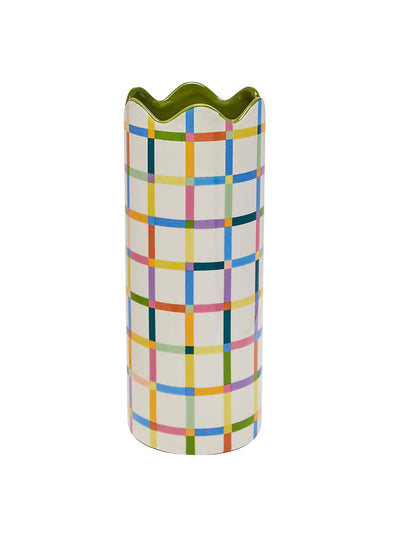Dunelm Raspberry Blossom multi-coloured vase at Collagerie