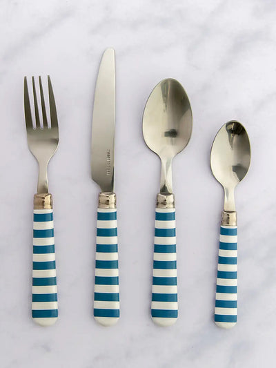 Dunelm Riviera stripe cutlery set (16 piece) at Collagerie