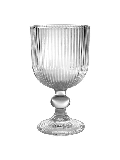 Dunelm Small ribbed wine glass at Collagerie