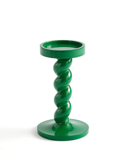 Sophie Robinson Jade twisted pillar candle holder at Collagerie