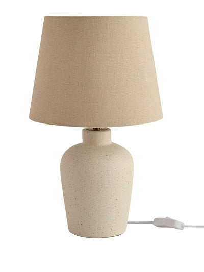 Dusk Mollie ivory & gold ceramic table lamp at Collagerie