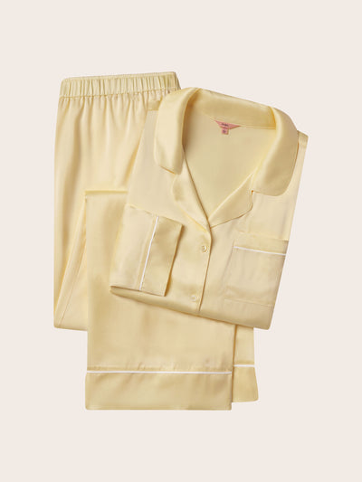 Eberjey Inez washable silk long PJ set at Collagerie