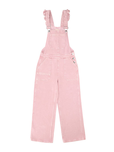 Seventy + Mochi Dusty rose Elodie frill dungaree at Collagerie