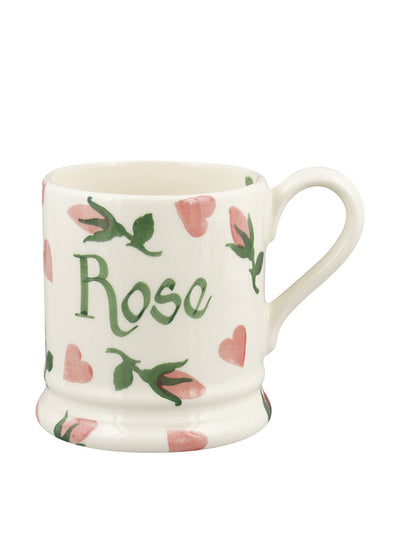 Emma Bridgewater Personalised Little Rose Bud half-pint mug at Collagerie