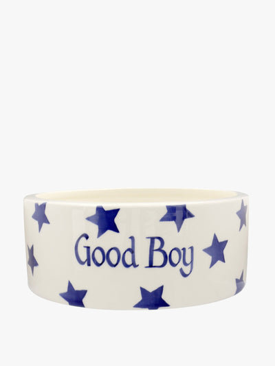 Emma Bridgewater Personalised blue star large pet bowl at Collagerie