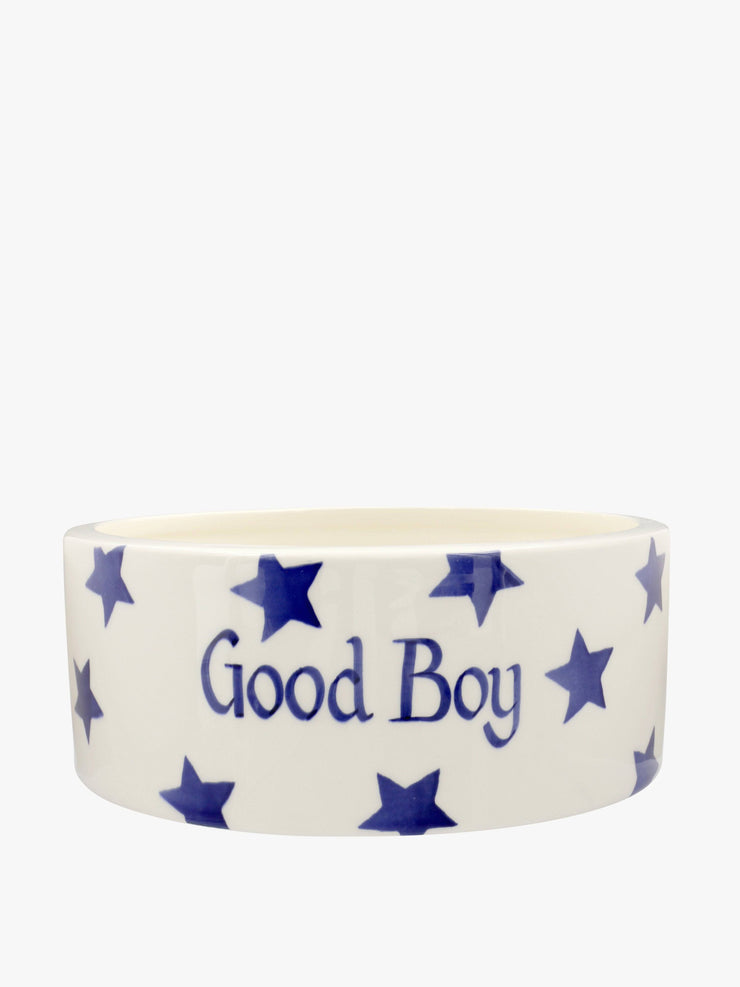 Personalised blue star large pet bowl Interiors Emma Bridgewater    - Collagerie