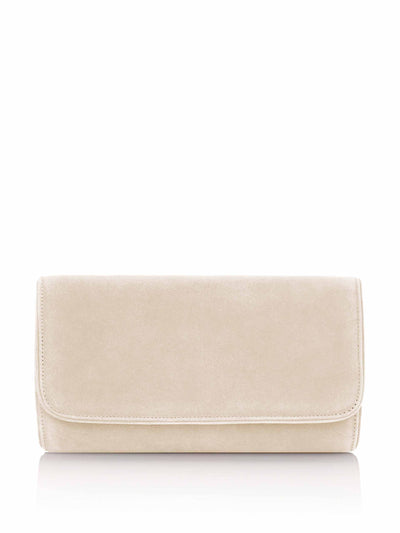 Emmy London Suede clutch bag at Collagerie