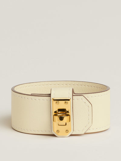 Hermès Cream Kelly twist bracelet at Collagerie