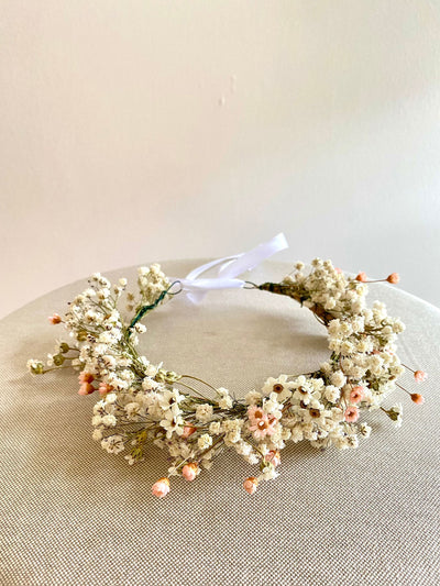 Etsy Dried Baby’s breath crown at Collagerie