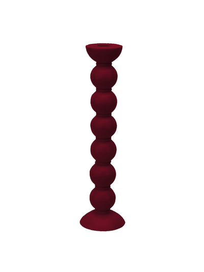 Addison Ross Extra tall cherry bobbin candlestick at Collagerie