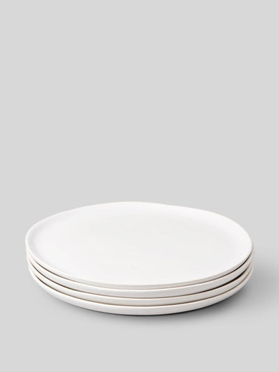 Fable Speckled white dinner plates (set of 4) at Collagerie