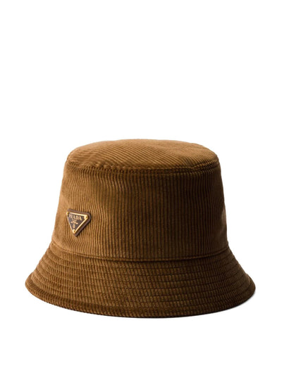 Prada Corduroy bucket hat at Collagerie