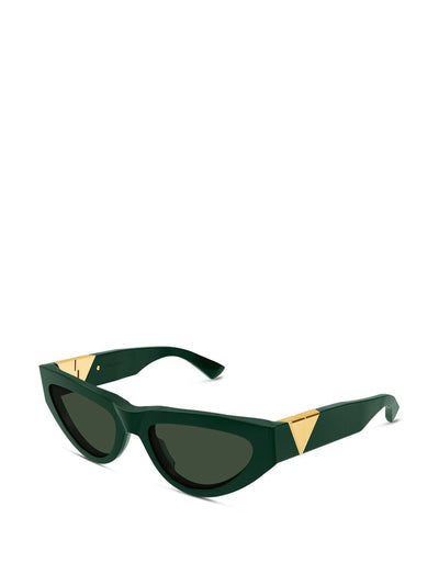 Bottega Veneta Womens slim acetate sunglasses at Collagerie