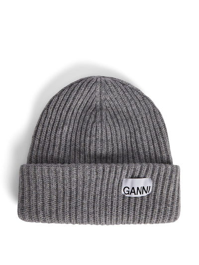 Ganni Structured rib beanie at Collagerie