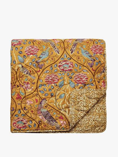 Morris & Co Quilted floral throw at Collagerie