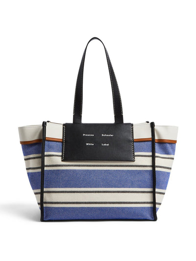 Proenza Schouler White Label Large Morris stripe tote bag at Collagerie