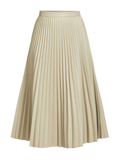 Proenza Schouler White Label Faux leather pleated skirt at Collagerie