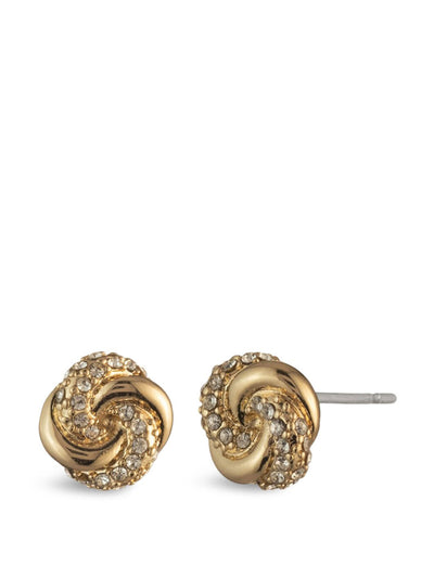 Ralph Lauren Gold knot stud earrings at Collagerie