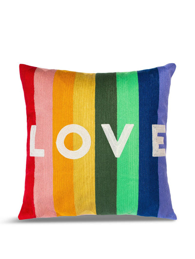 The Pillow Drop Love cushion at Collagerie