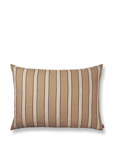 Ferm Living Large brown cotton cushion at Collagerie