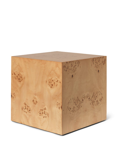 Ferm Living Burl cube side table at Collagerie