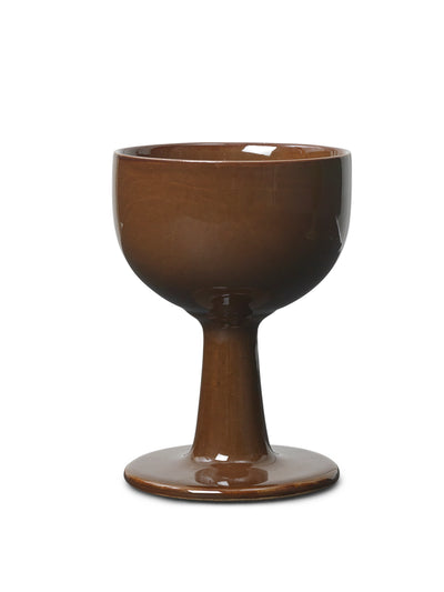 Ferm Living Floccula wine glass in soil at Collagerie