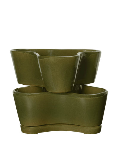 Ferm Living Gemi stackable planters (set of 2) at Collagerie