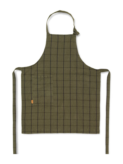 Ferm Living Hale green and black apron at Collagerie