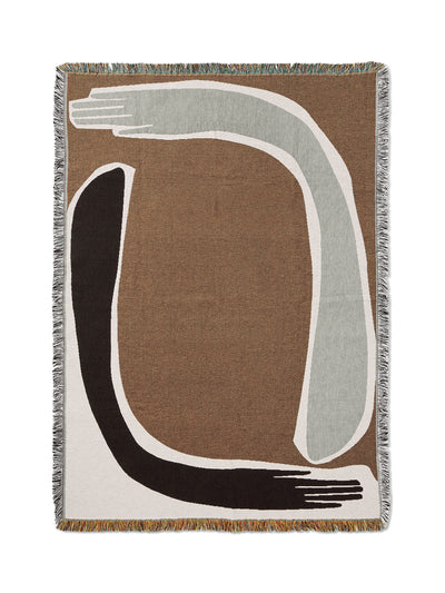 Ferm Living Pose tapestry blanket at Collagerie