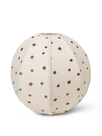 Ferm Living Dots embroidered textile lampshade at Collagerie