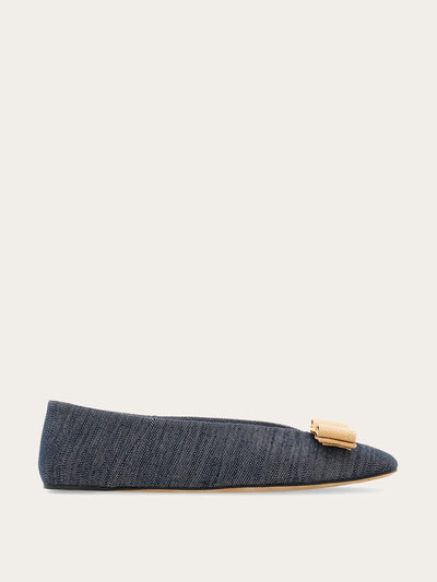 Ferragamo Vara bow ballet flats at Collagerie